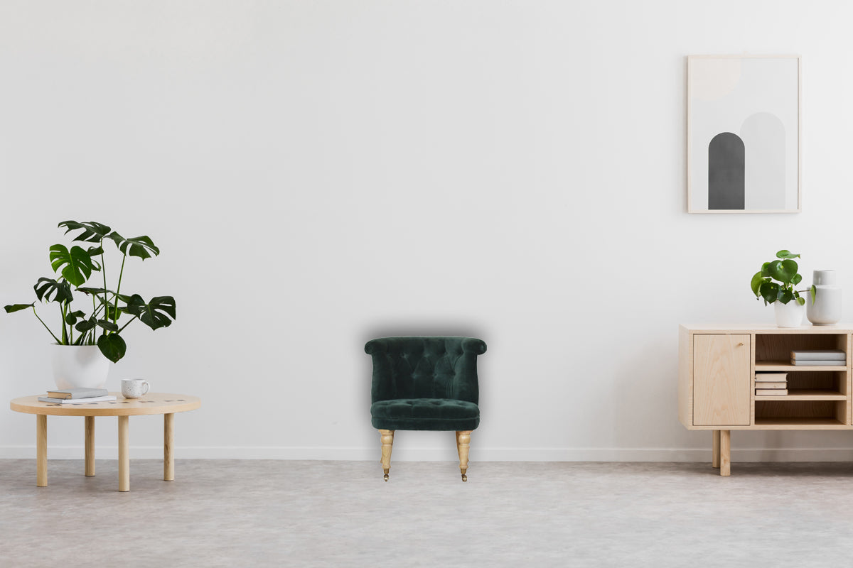 Emerald Velvet Accent Chair