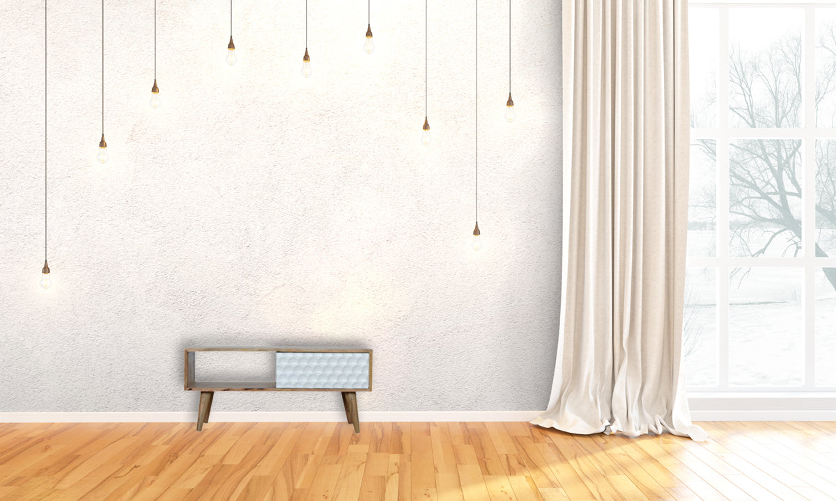 Honeycomb Carved Coffee Table