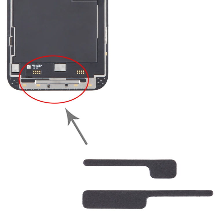 100/Set For iPhone 14 Pro Max LCD Bracket Sponge Foam Pads, For iPhone 14 Pro Max