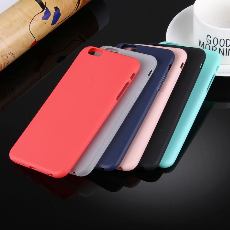 For iPhone 6 & 6s Solid Color TPU Protective Case Without Round Hole