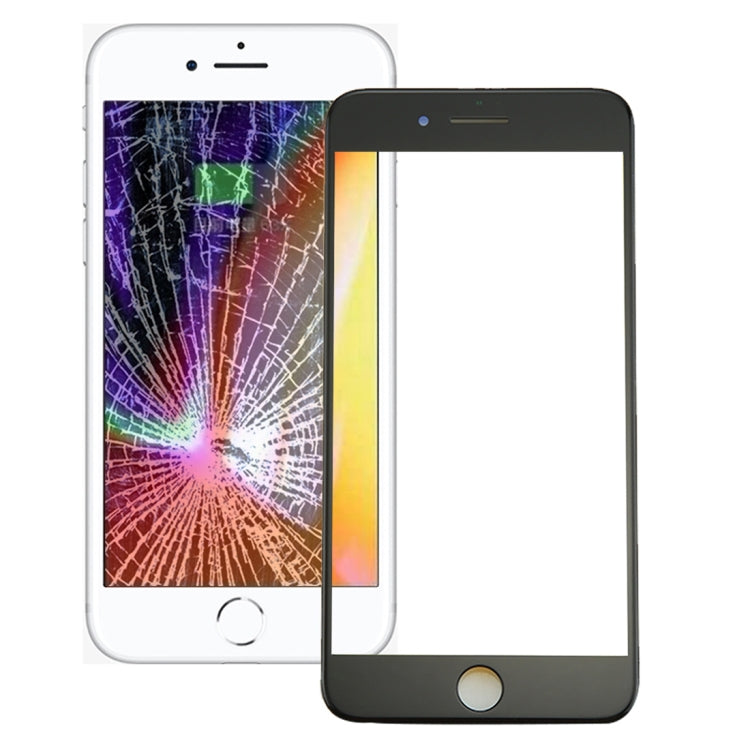 Front Screen Outer Glass Lens with Front LCD Screen Bezel Frame & OCA Optically Clear Adhesive for iPhone 8, For iPhone 8 (Frame+OCA)