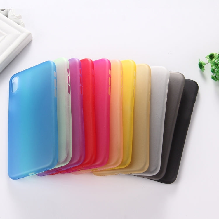 For iPhone X / XS PP Protective Back Cover Case (Black)