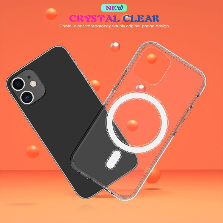 For iPhone 7 Plus / 8 Plus Magsafe Case Simple Magnetic Ring All-inclusive Clear Crystal Acrylic PC +TPU Shockproof Case, For iPhone 7 Plus