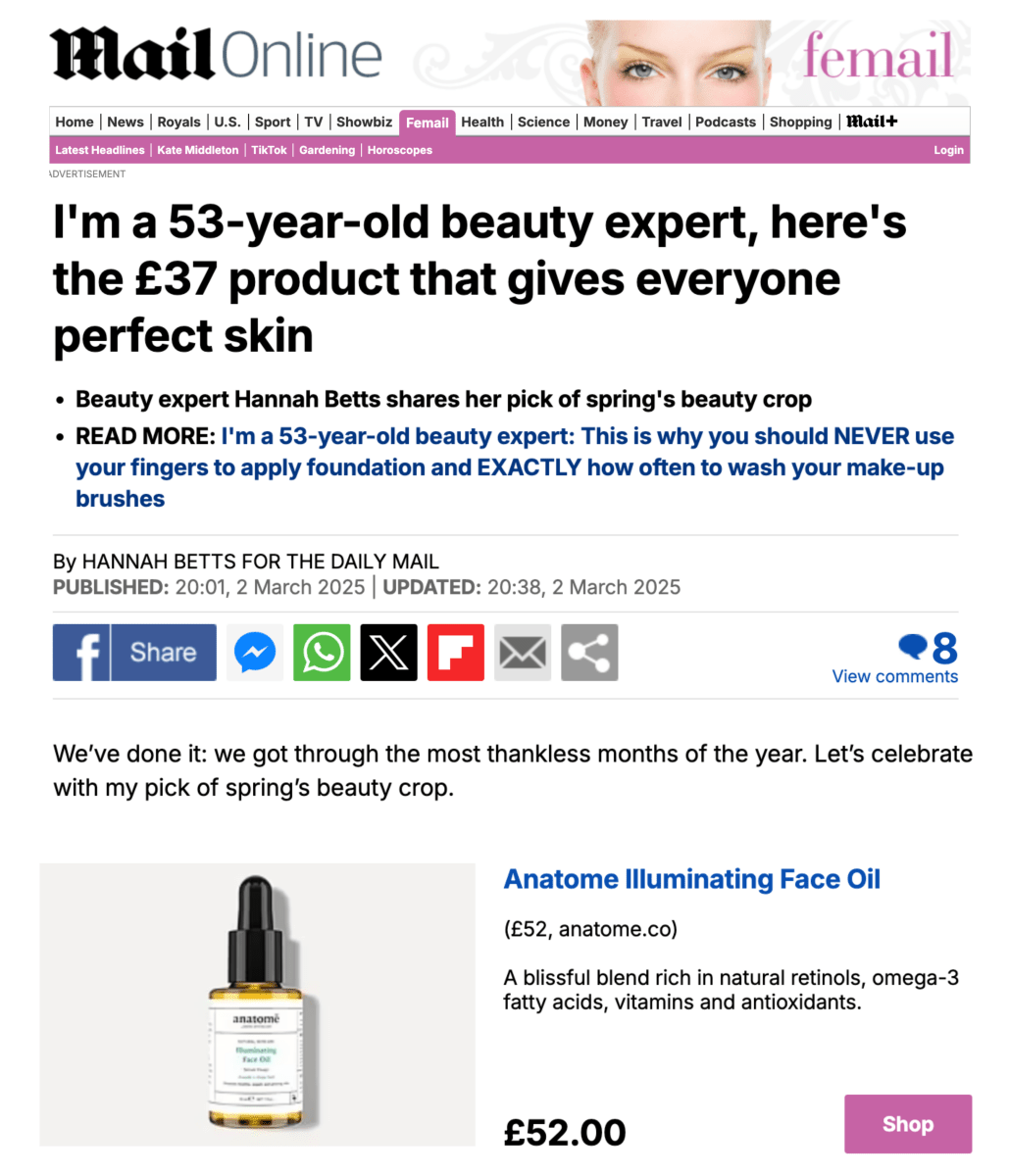 Illuminating Rose-hip, Grape Seed & Avocado Face Oil