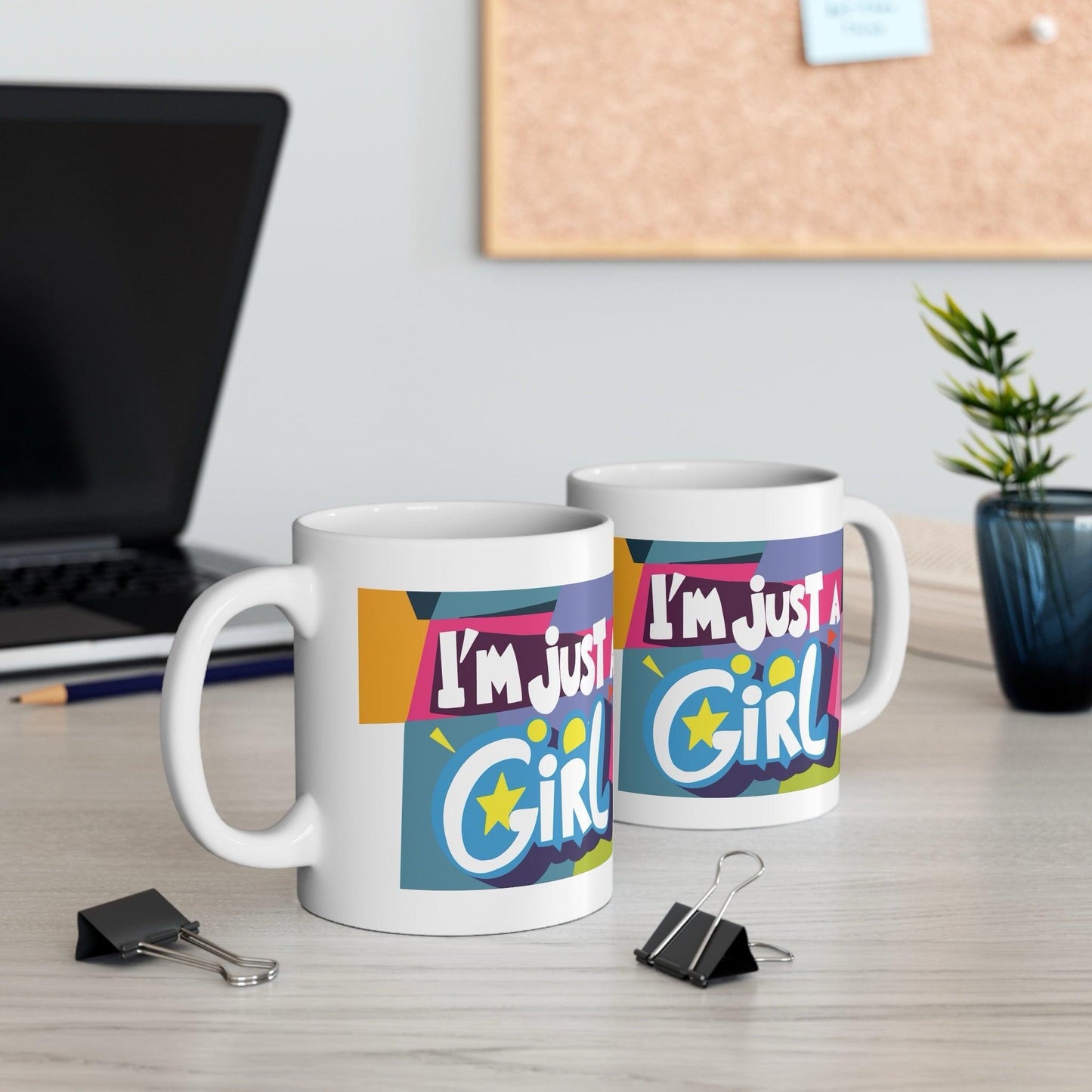 "I'm Just a Girl" Ceramic Mug | Empowering Gift for Her UK