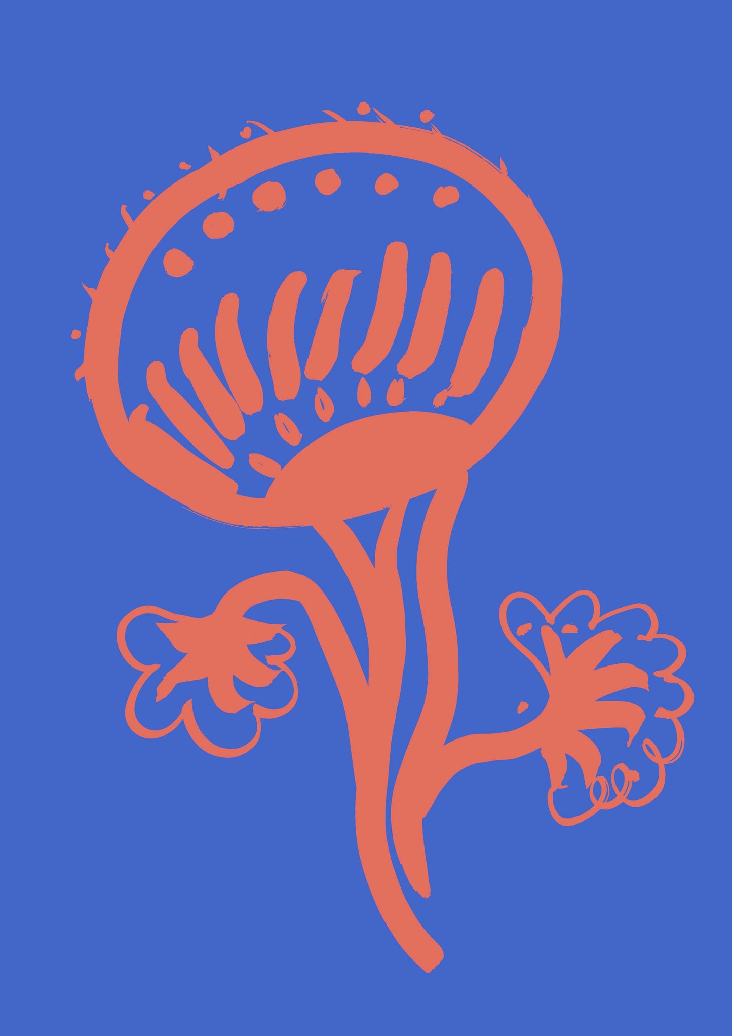 Vase & Flower Print