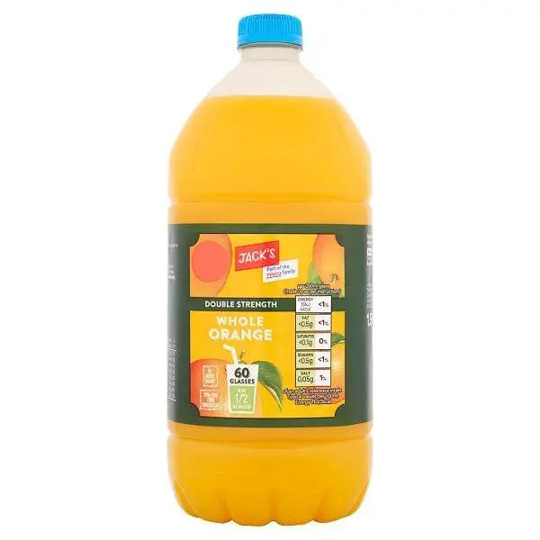 Jacks Double Strength Whole Orange 1.5 Litre (Case of 8)