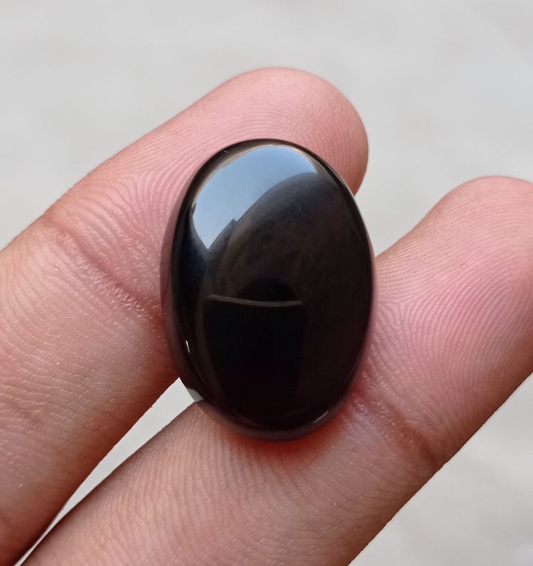 28.9ct Carnelian Stone- Natural Carnelian Gemstone-Black carnelian-Jazamushki Yamani Aqeeq- 25x18mm