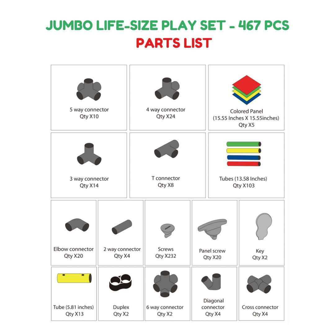 Jumbo Climbing Frame Kit 467-Pieces