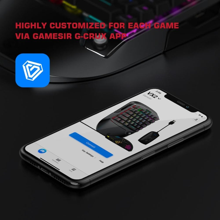 GameSir VX2 AimSiwtch One-handed Wireless Gaming Keyboard & Mouse Kit(Black)