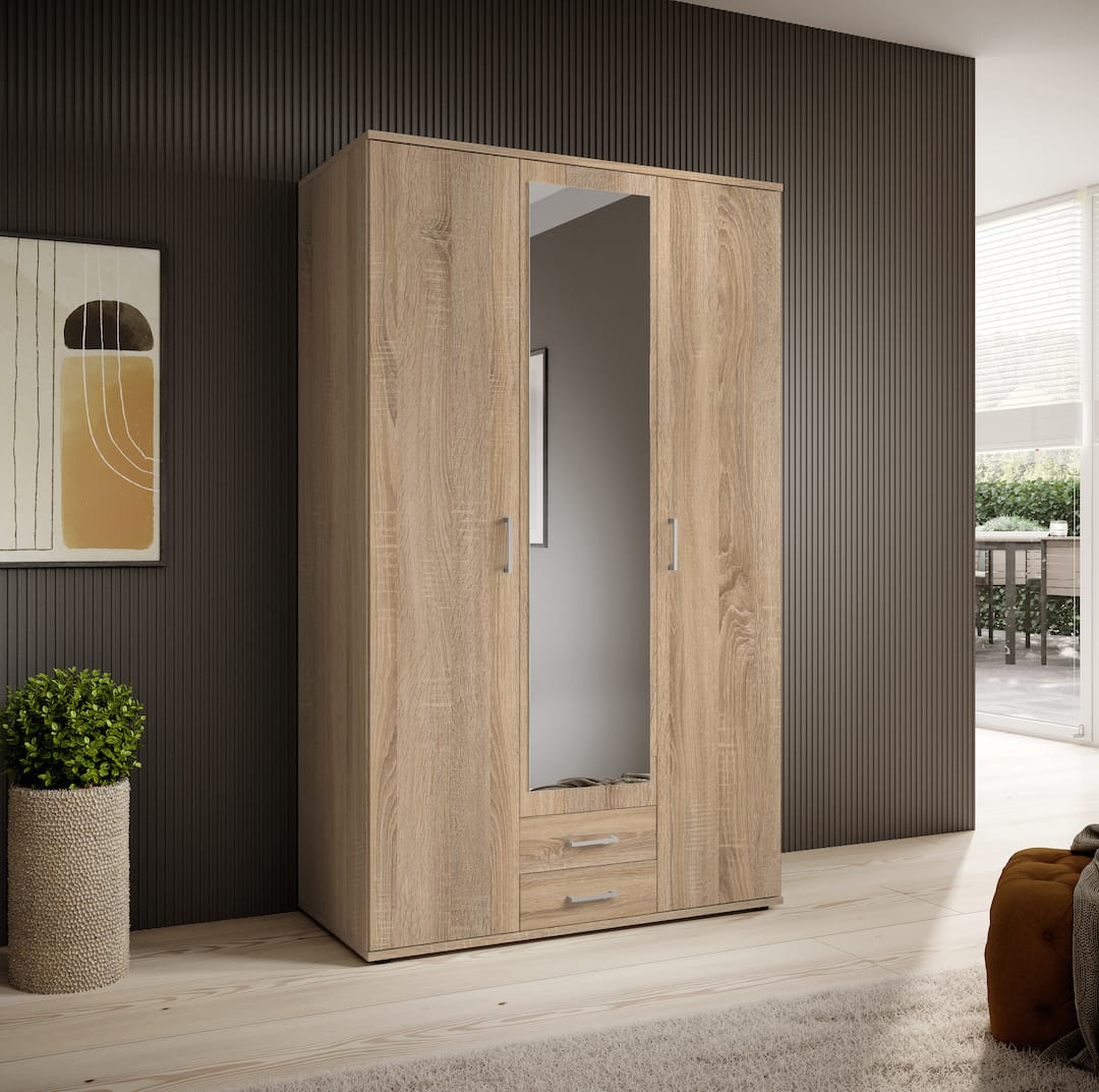 Karl Hinged Door Wardrobe 120cm