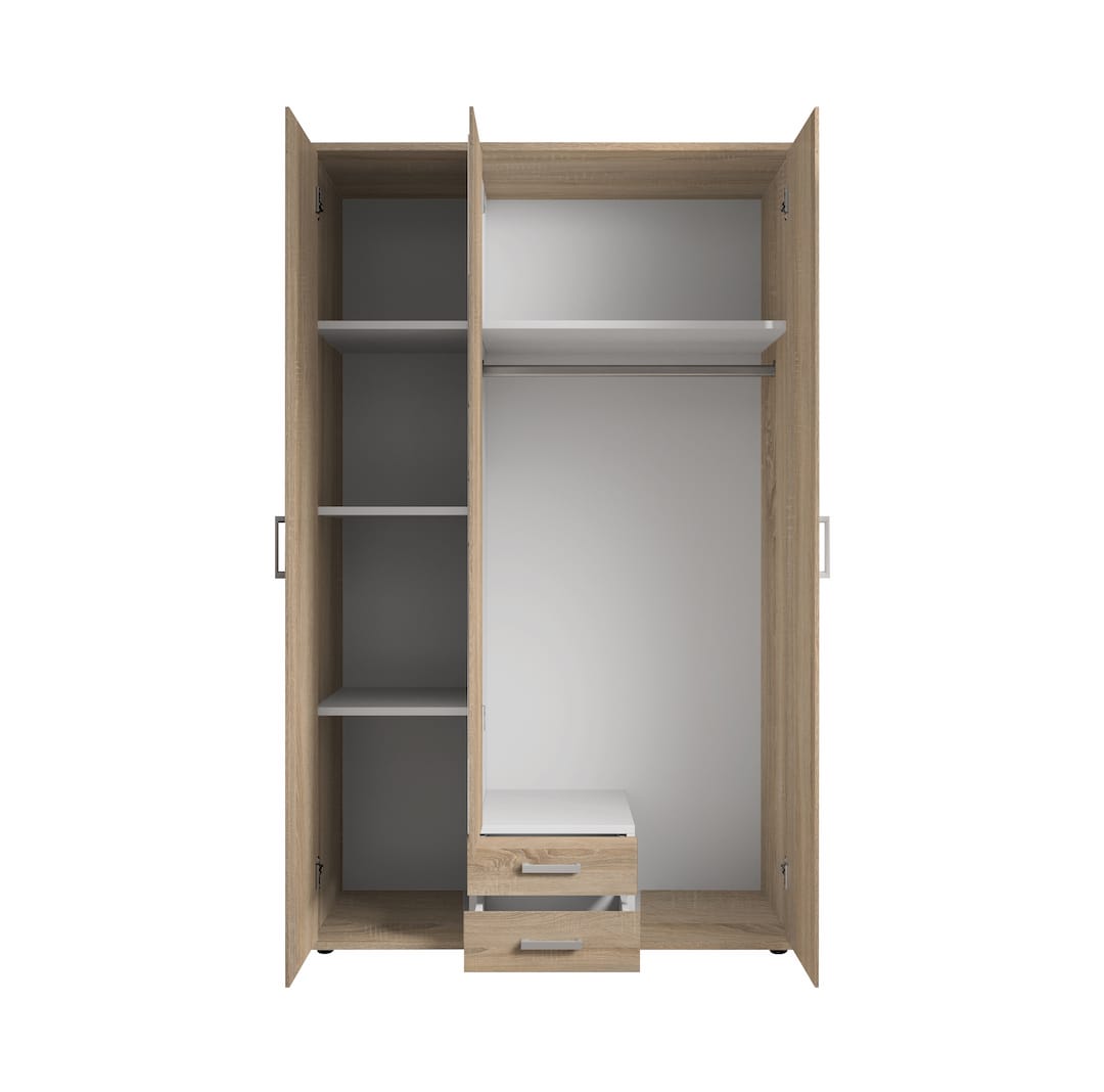 Karl Hinged Door Wardrobe 120cm