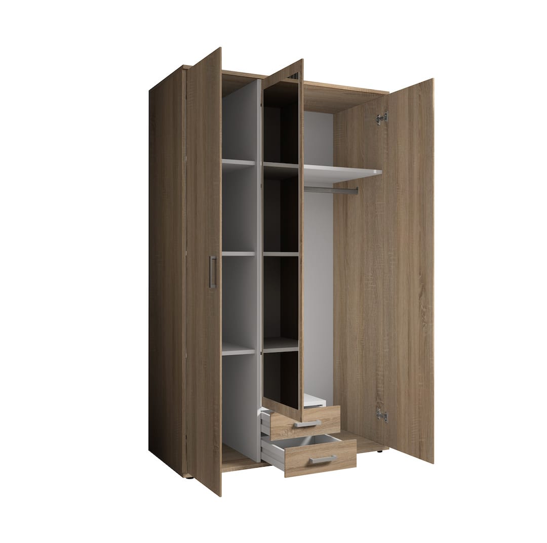 Karl Hinged Door Wardrobe 120cm