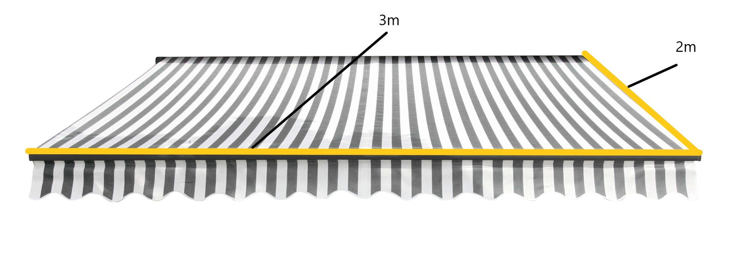 Greenhurst Easy Fit Kensington Patio Awning | 2.5m, 3m & 3.5m