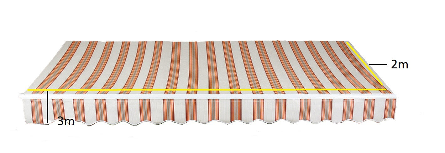 Greenhurst Easy Fit Kingston Patio Awning | 2.5m, 3m & 3.5m