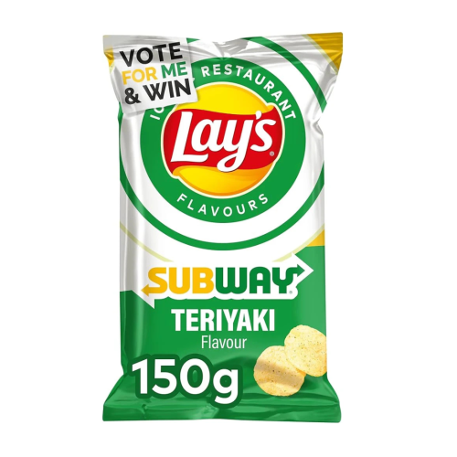 Lays Subway Teriyaki Crisps 150g