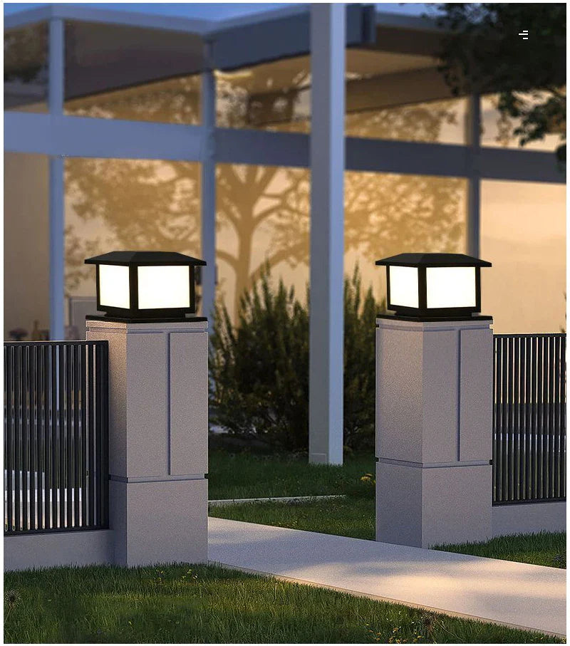 LED Solar Outdoor Light Pillar Solar Lights Waterproof
