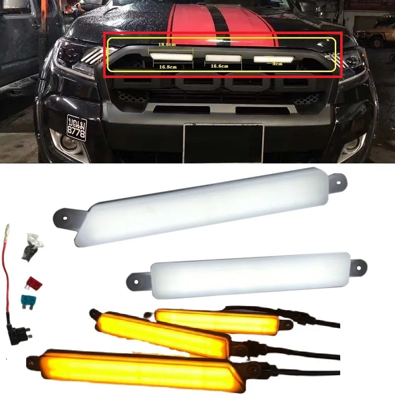 LEDs Lighting Fog Lamps For Ford Ranger T8 T7 Everest 2018-2020 2021