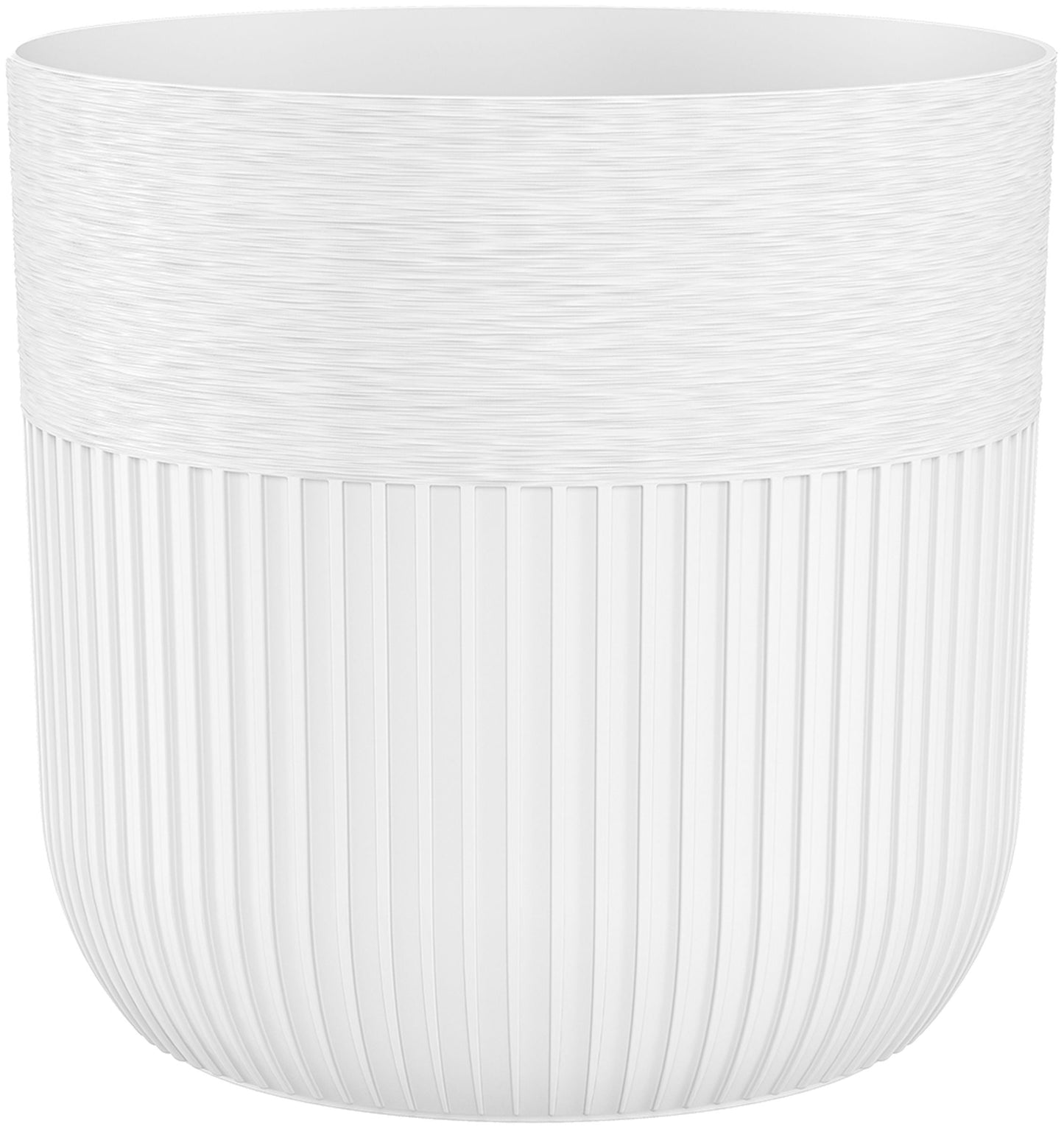 Luca Pot without Hole 190mm White DIY Workshop Accessory Home and Garden Use