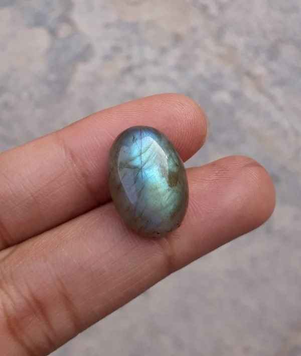 11.5ct Labradorite Cabochon - Spectrolite- Black Moon Stone - 18x12.7mm