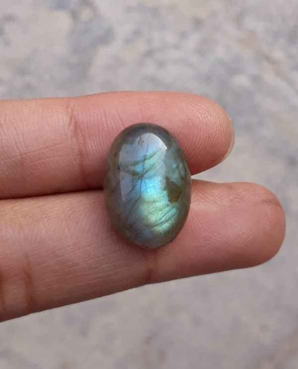 11.5ct Labradorite Cabochon - Spectrolite- Black Moon Stone - 18x12.7mm