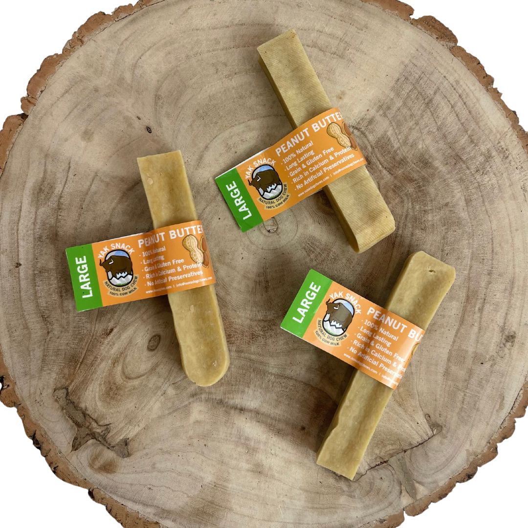 Yak Snack Peanut Butter Large 138g-155g - Case of 5