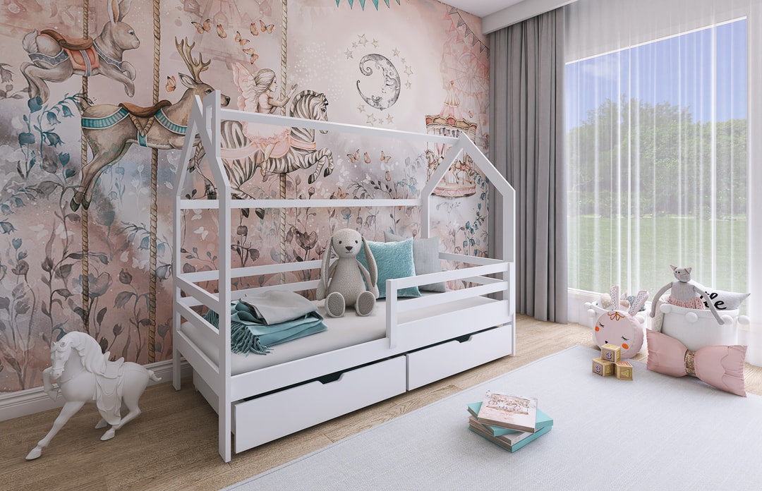 Wooden Single Bed Lila Bed With Storage