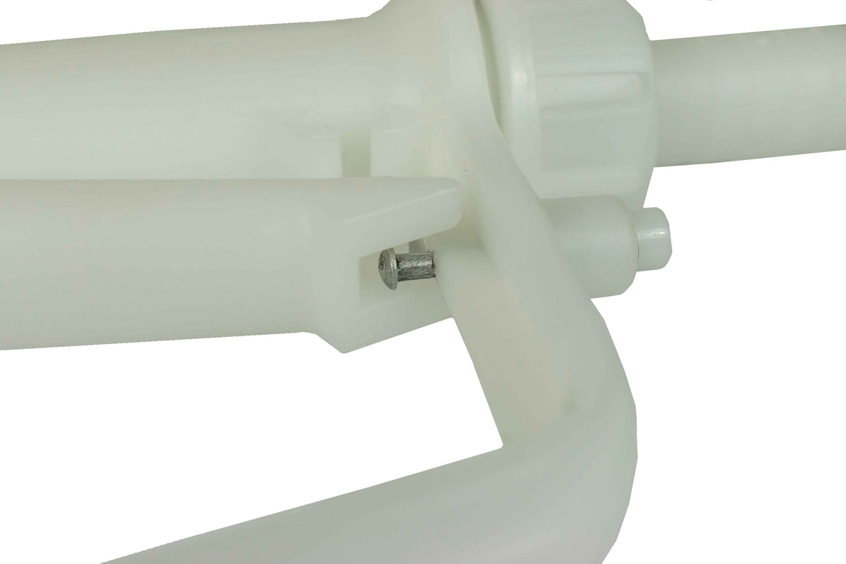 Fuel Gun White 3/4" Barb Inlet - 25mm Outlet