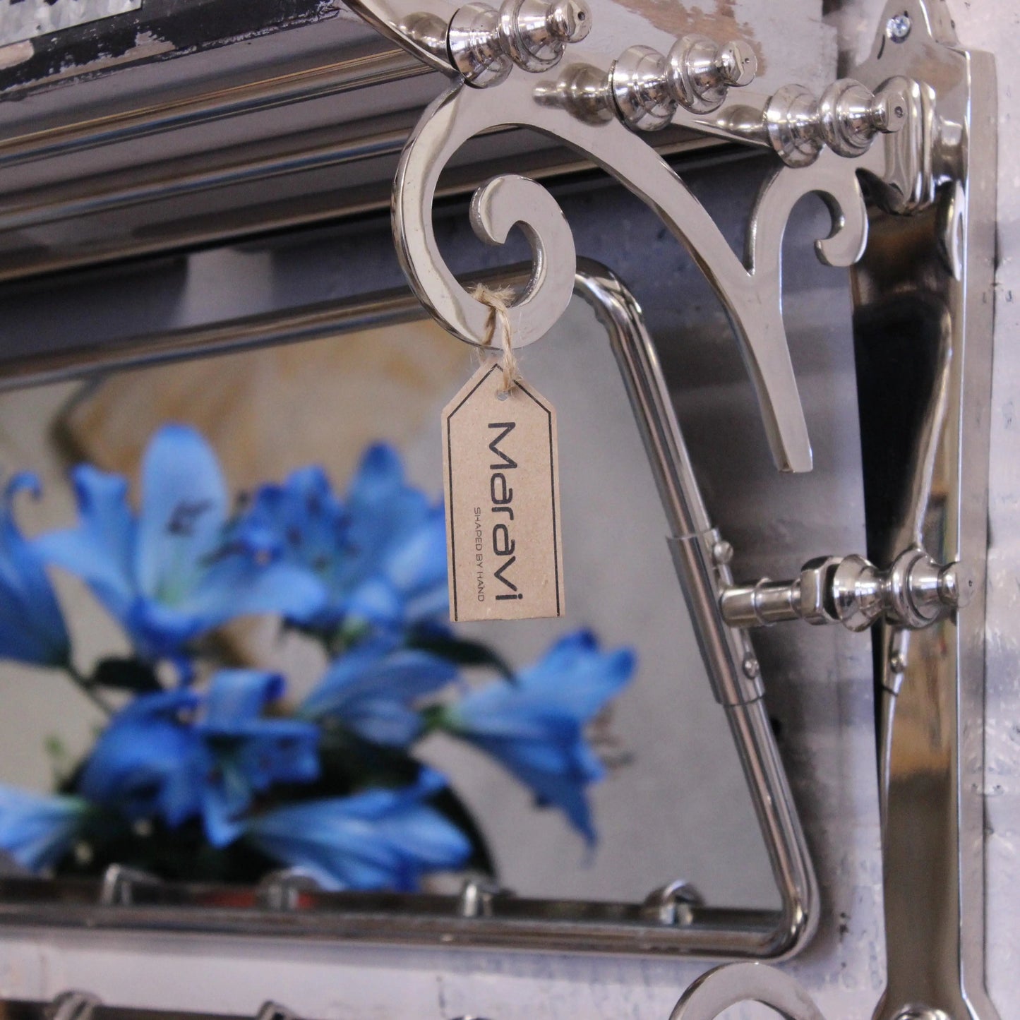 Lohit Train Antique Luggage Rack with Mirror