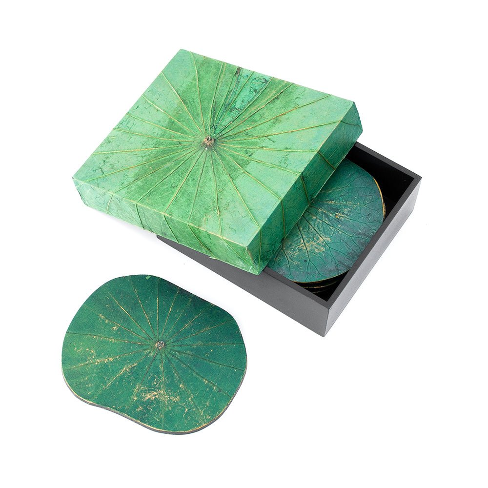 Lotus Leaf Coaster Set