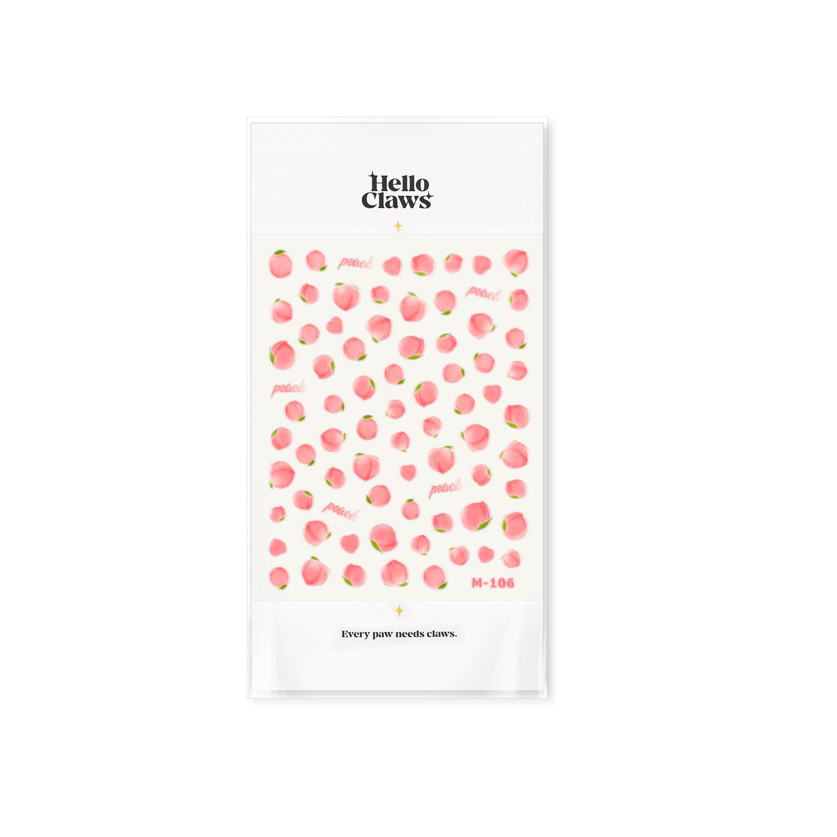 Hello Claws | Juicy Peach Jelly Nail Deco Sticker