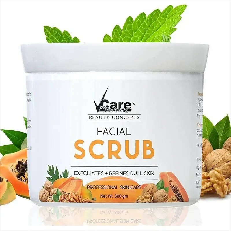 VCare Face Scrub Enriched With Natural Walnut Extracts