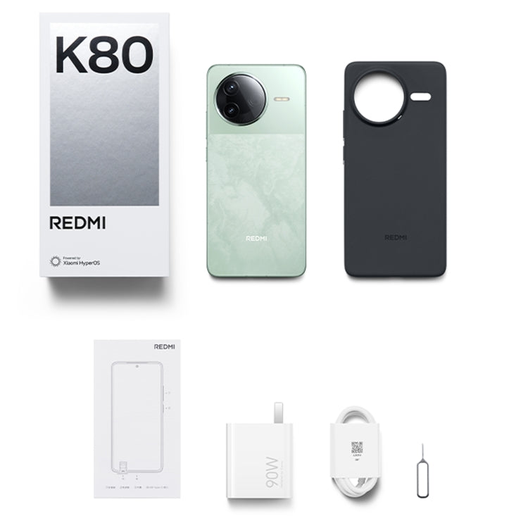 Xiaomi Redmi K80, 16GB+256GB, 6.67 inch Xiaomi HyperOS 2 Snapdragon 8 Gen 3 Octa Core, NFC, Network: 5G (White)