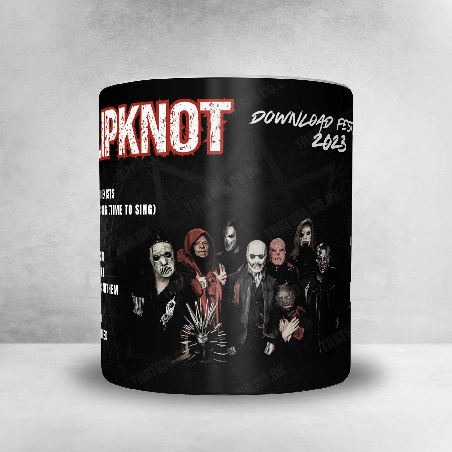 Slipknot Setlist Mug- Download Festival, Donington Park - June 11th, 2023