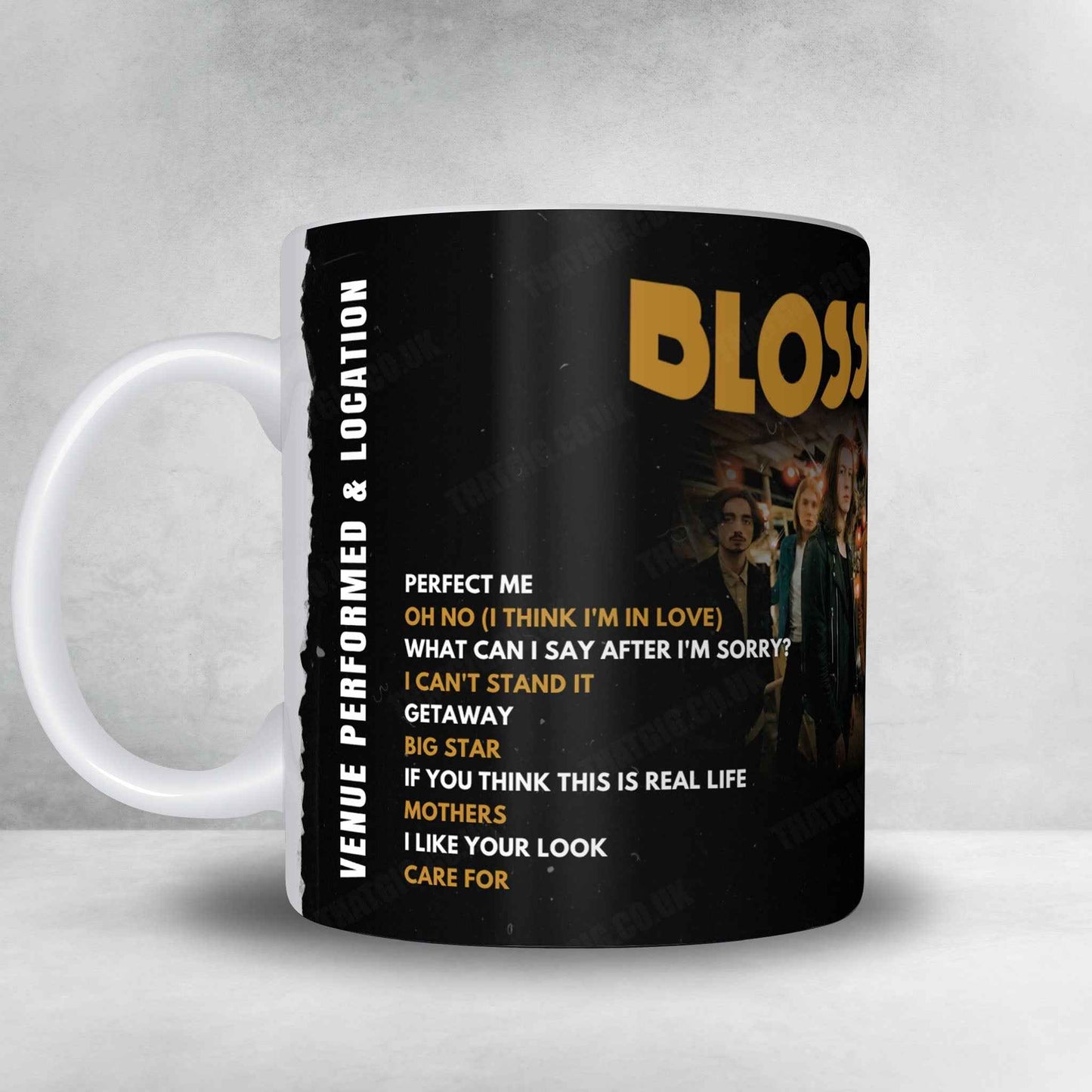 Blossoms Setlist Mug - Powderham Castle, Kenton - May 25th, 2025