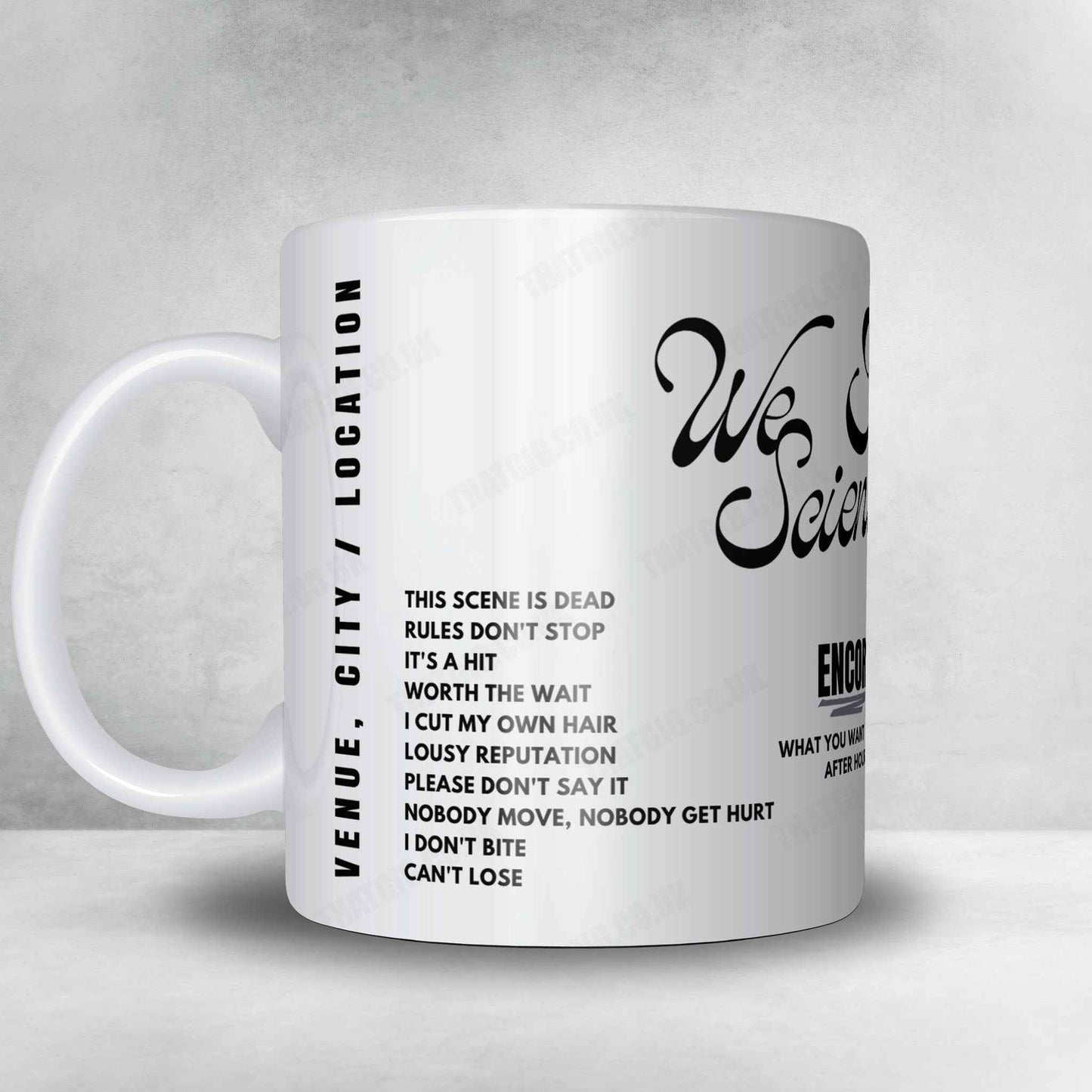 We Are Scientists Setlist Mug - Anne Arundel County Fairgrounds, Crownsville - June 6th, 2025