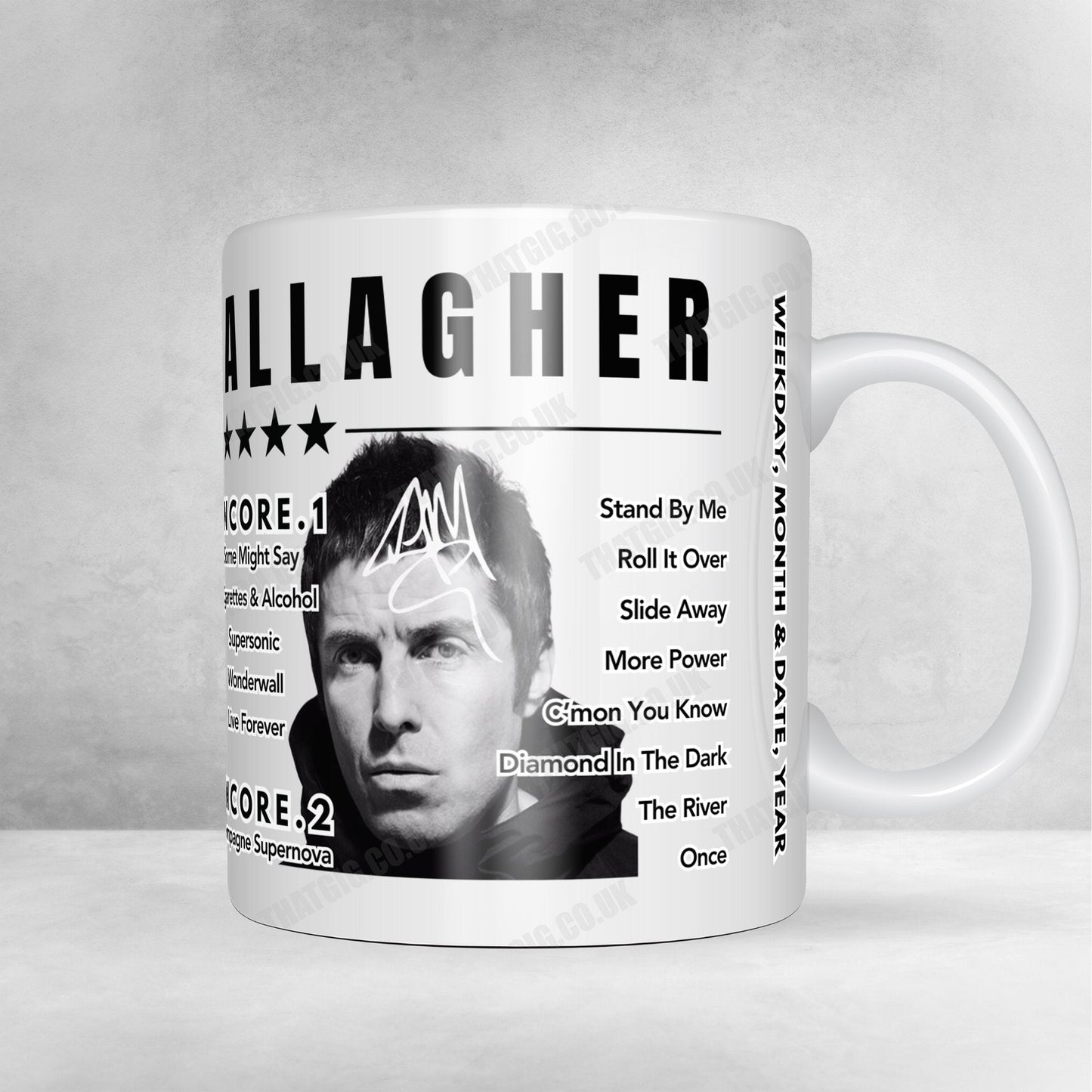 Liam Gallagher Setlist Poster - Domaine national de Saint-Cloud, Saint-Cloud - August 25th, 2018