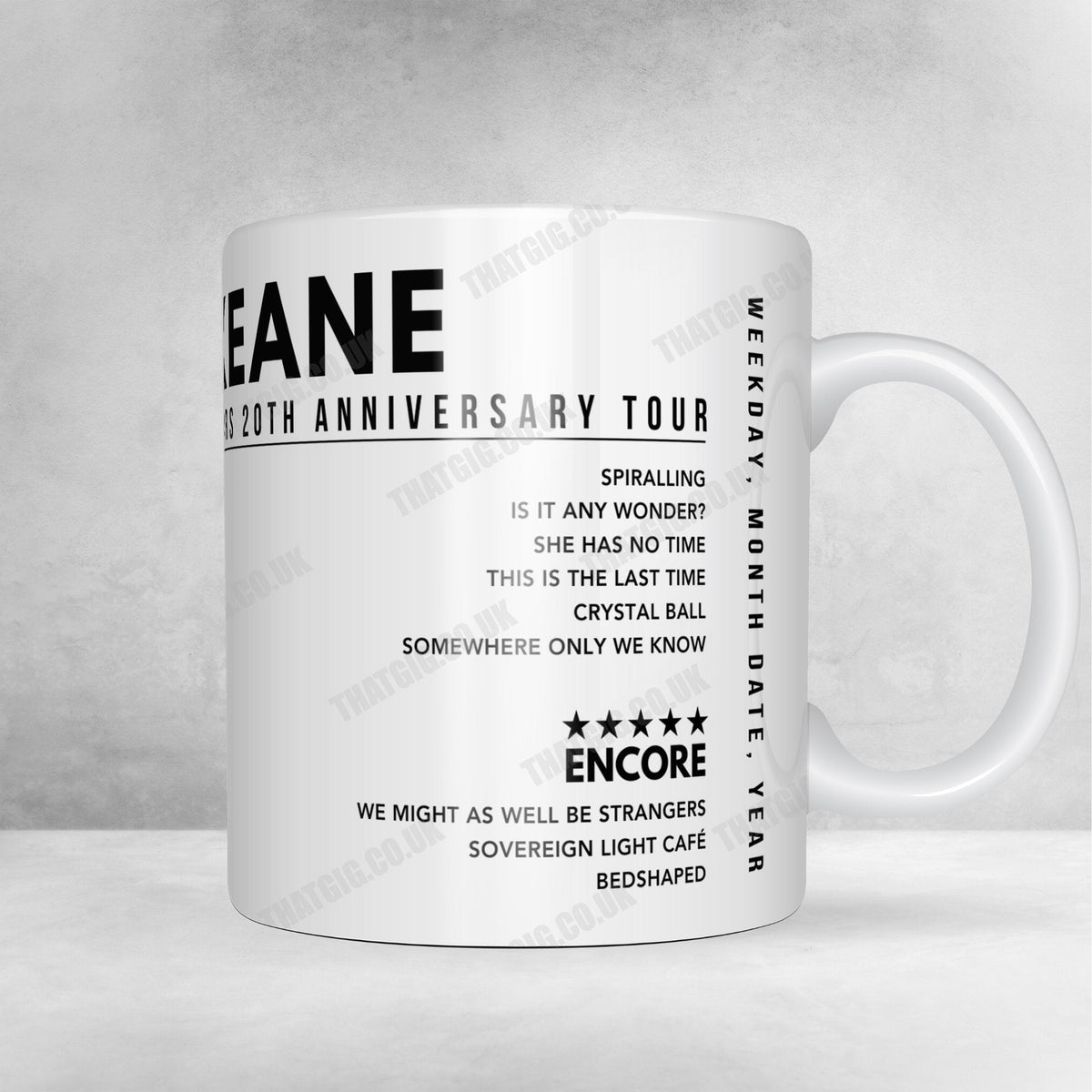 Keane Setlist Poster - Metropolitan Opera House, Philadelphia, USA - September 21st, 2024