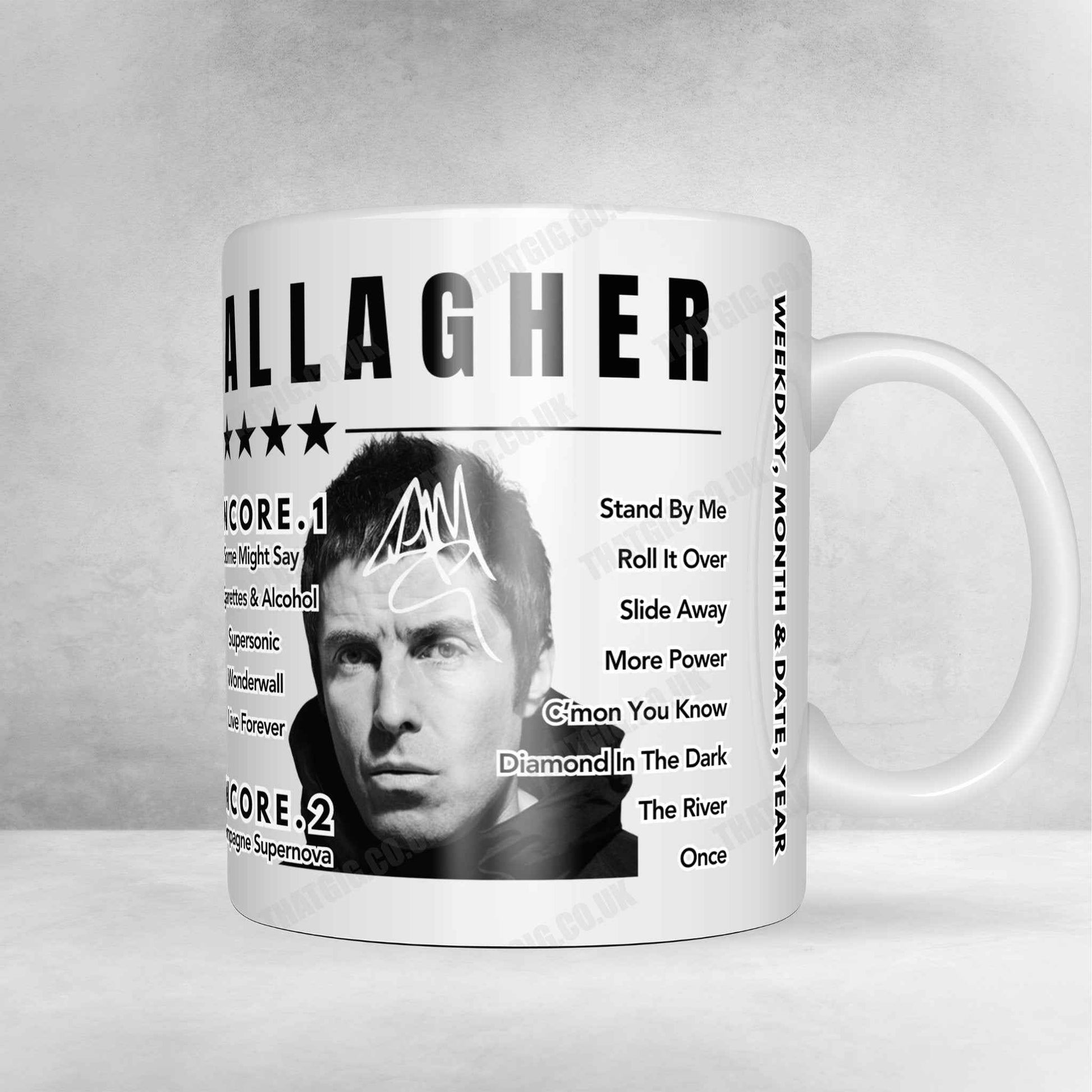 Liam Gallagher Setlist Mug - Henham Park, Southwold - July 14th, 2018