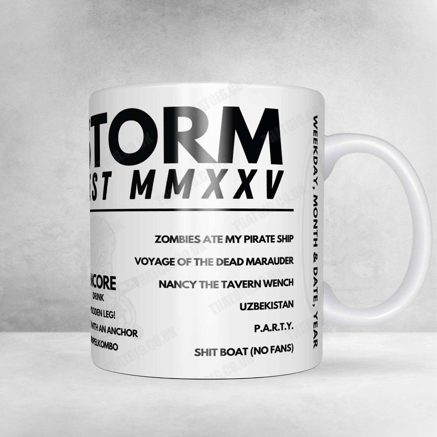 Alestorm Setlist Poster - O2 Academy Brixton, London - January 19th, 2025