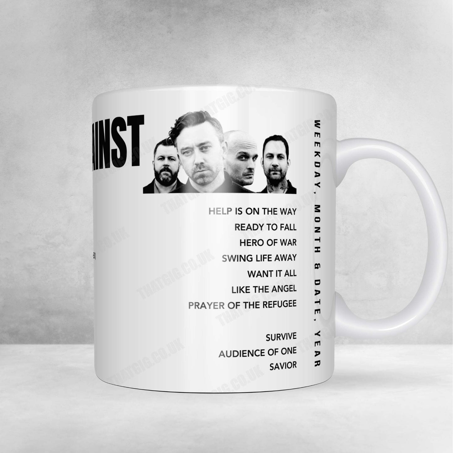 Rise Against Setlist Poster - Manchester Academy 1, University of Manchester - November 22nd, 2022