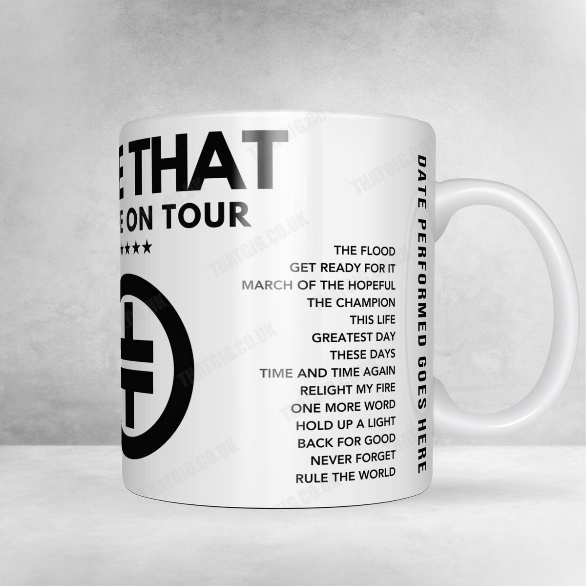 Take That Setlist Poster - The O2 Arena London - April 25th, 2024