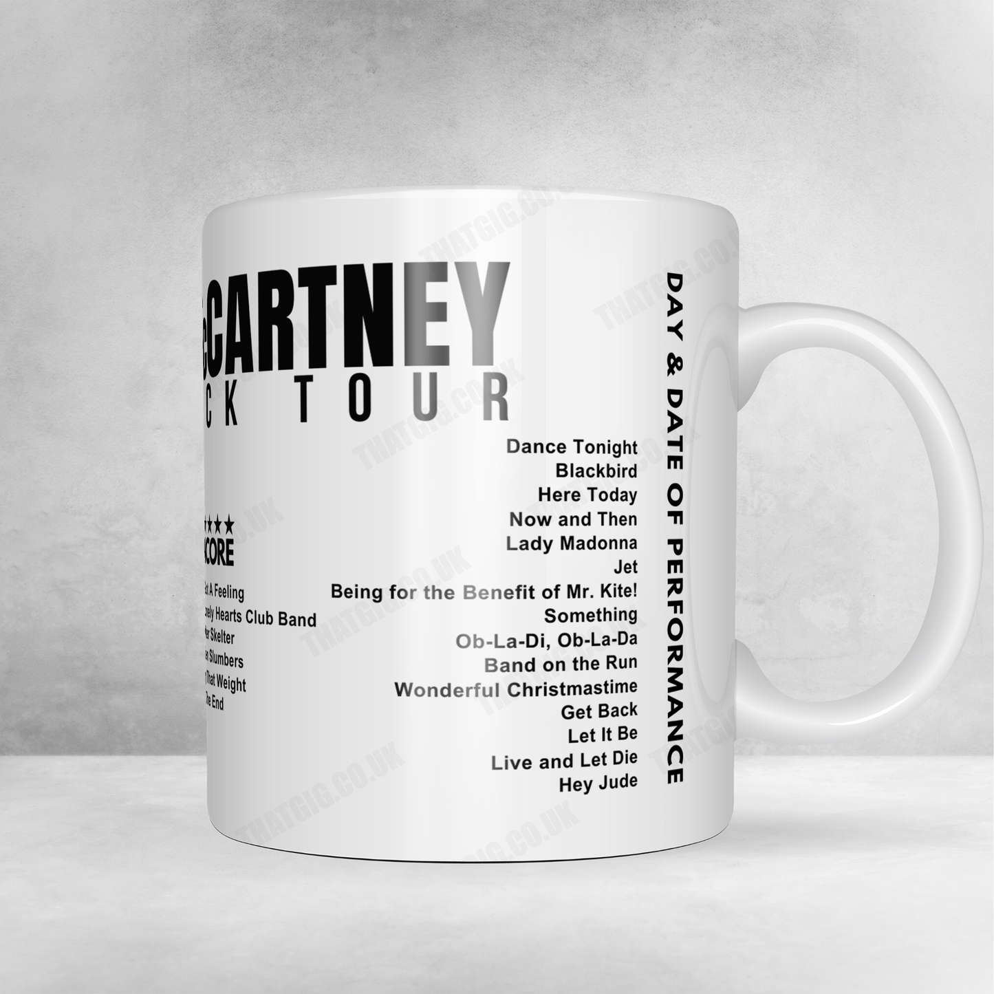 Paul McCartney Setlist Mug - Co-op Live, Manchester - December 14th, 2024