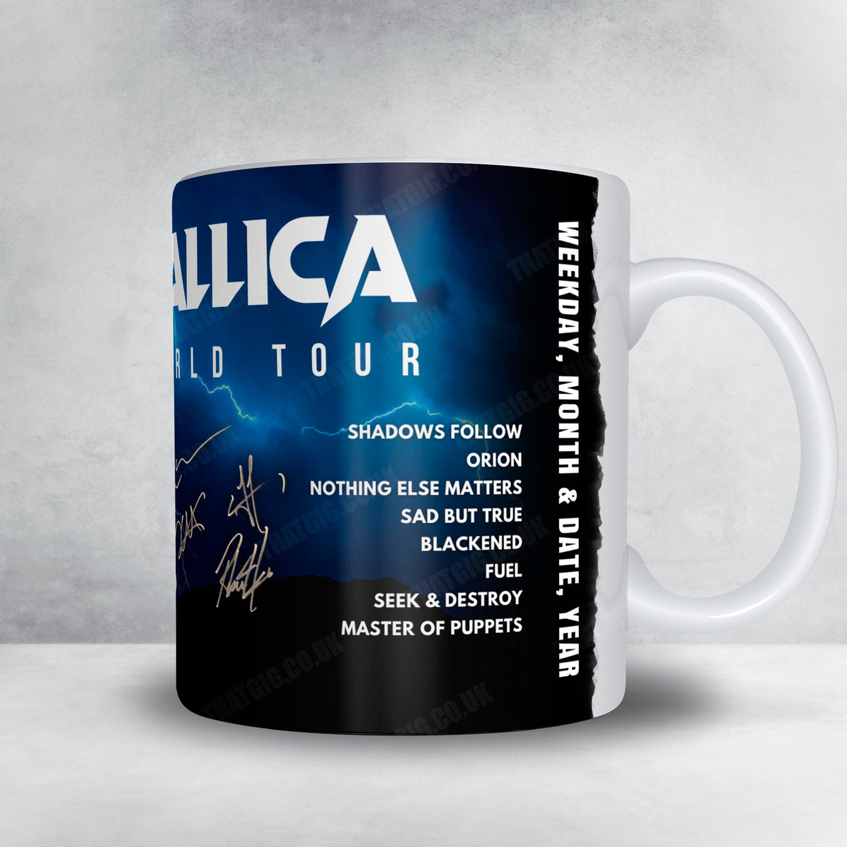 Metallica Setlist Mug - PGE Narodowy, Warsaw - July 5th, 2024