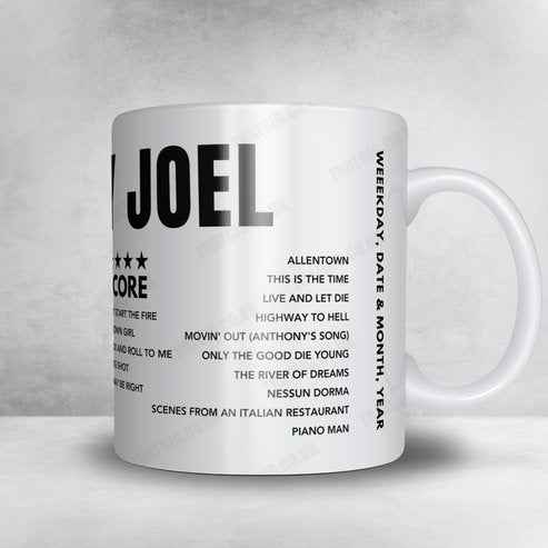 Billy Joel Setlist Mug - UBS Arena - December 31st, 2024