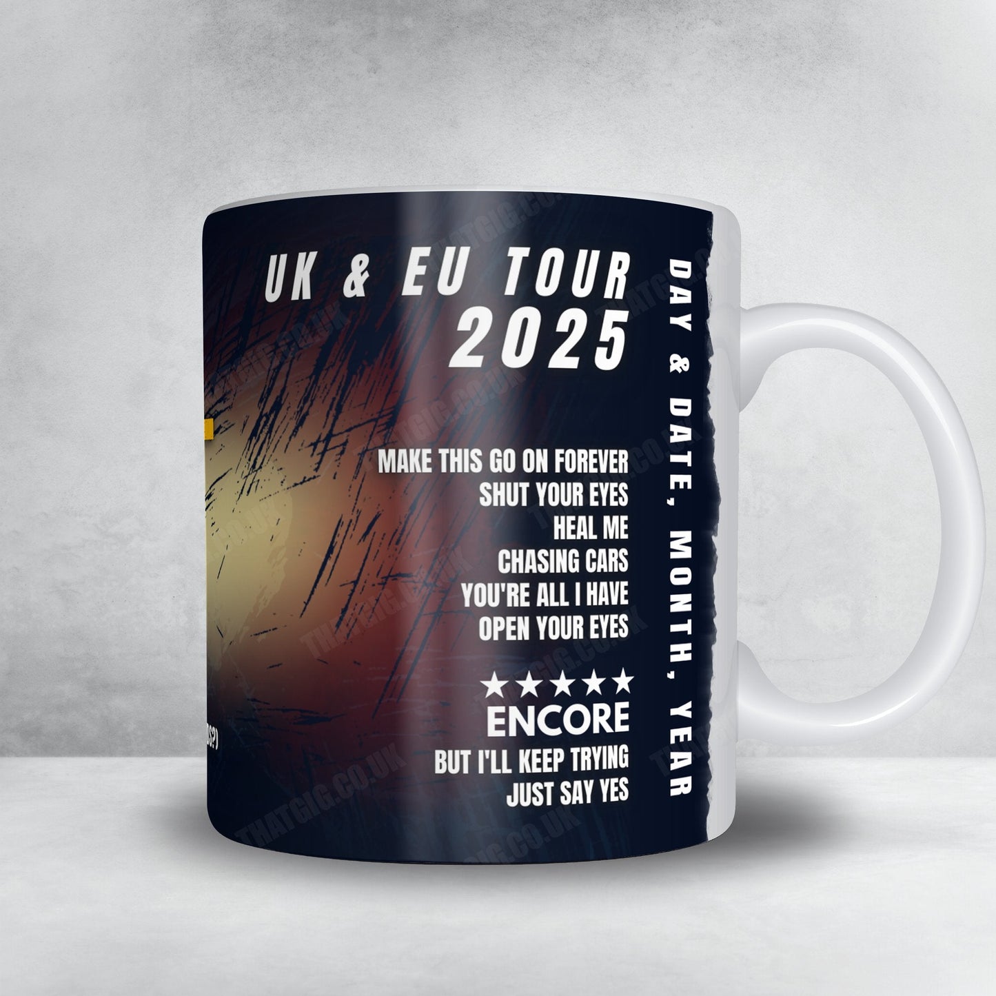 Snow Patrol Setlist Poster - Connexin Live Arena, Kingston upon Hull, England - February 19th, 2025