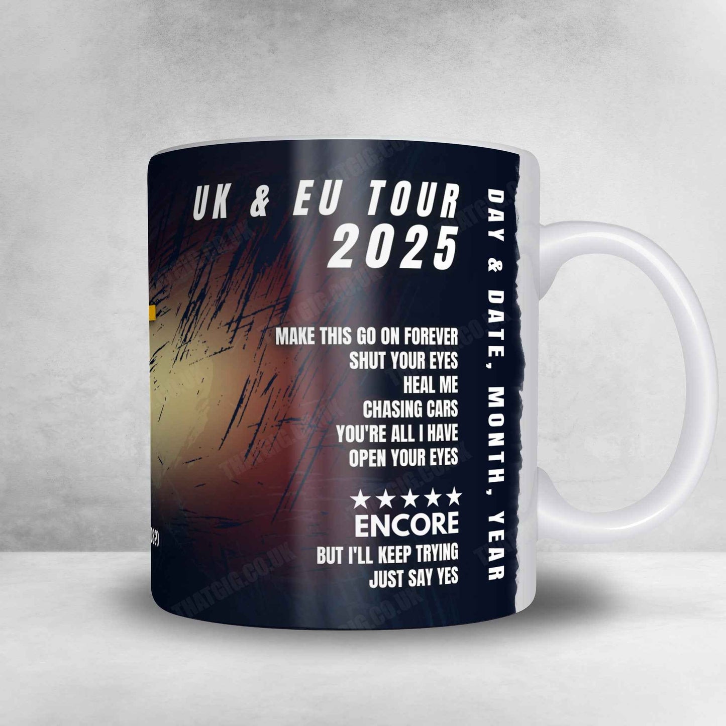 Snow Patrol Setlist Mug - 3Arena, Dublin - February 25th, 2025