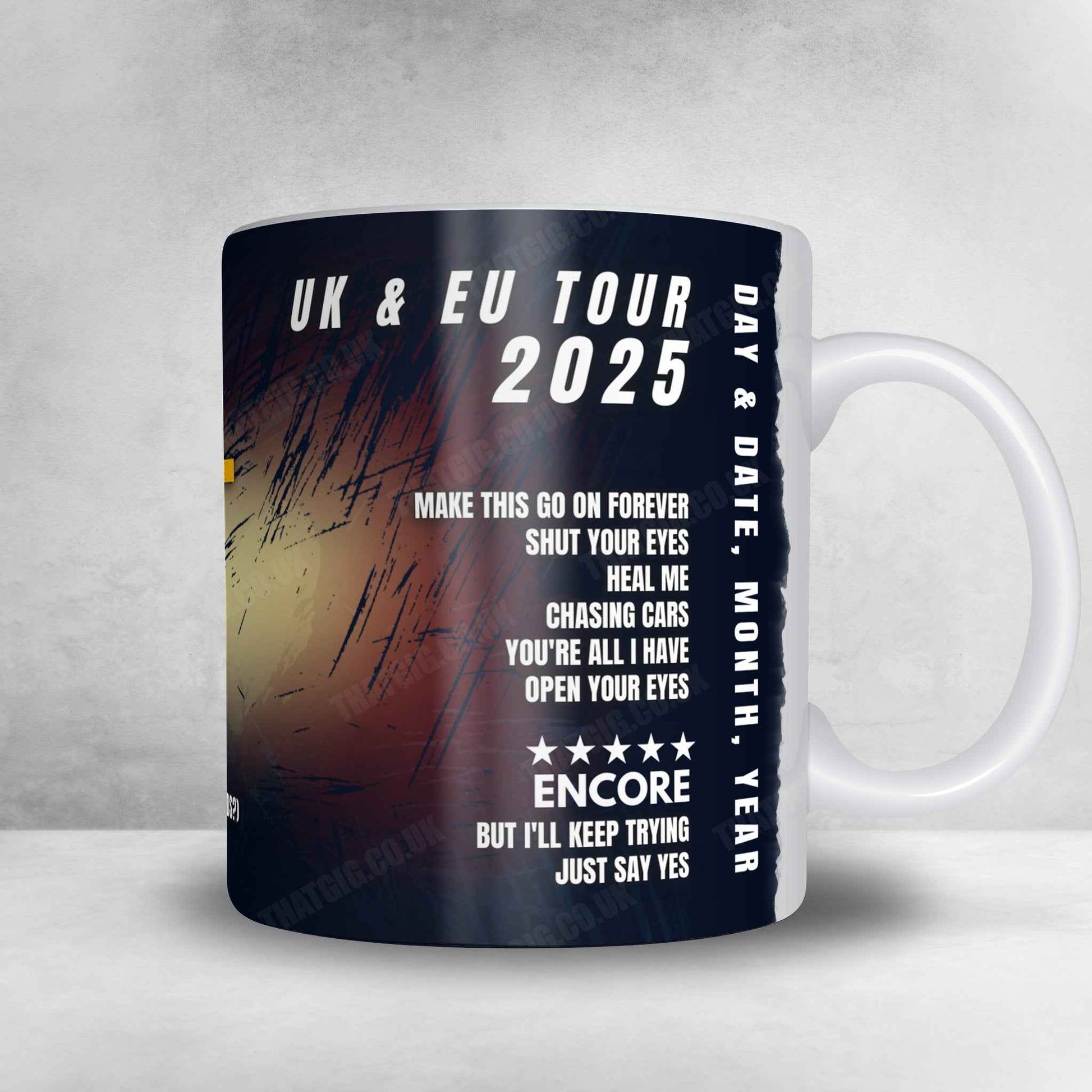 Snow Patrol Setlist Mug - 3Arena, Dublin - February 25th, 2025