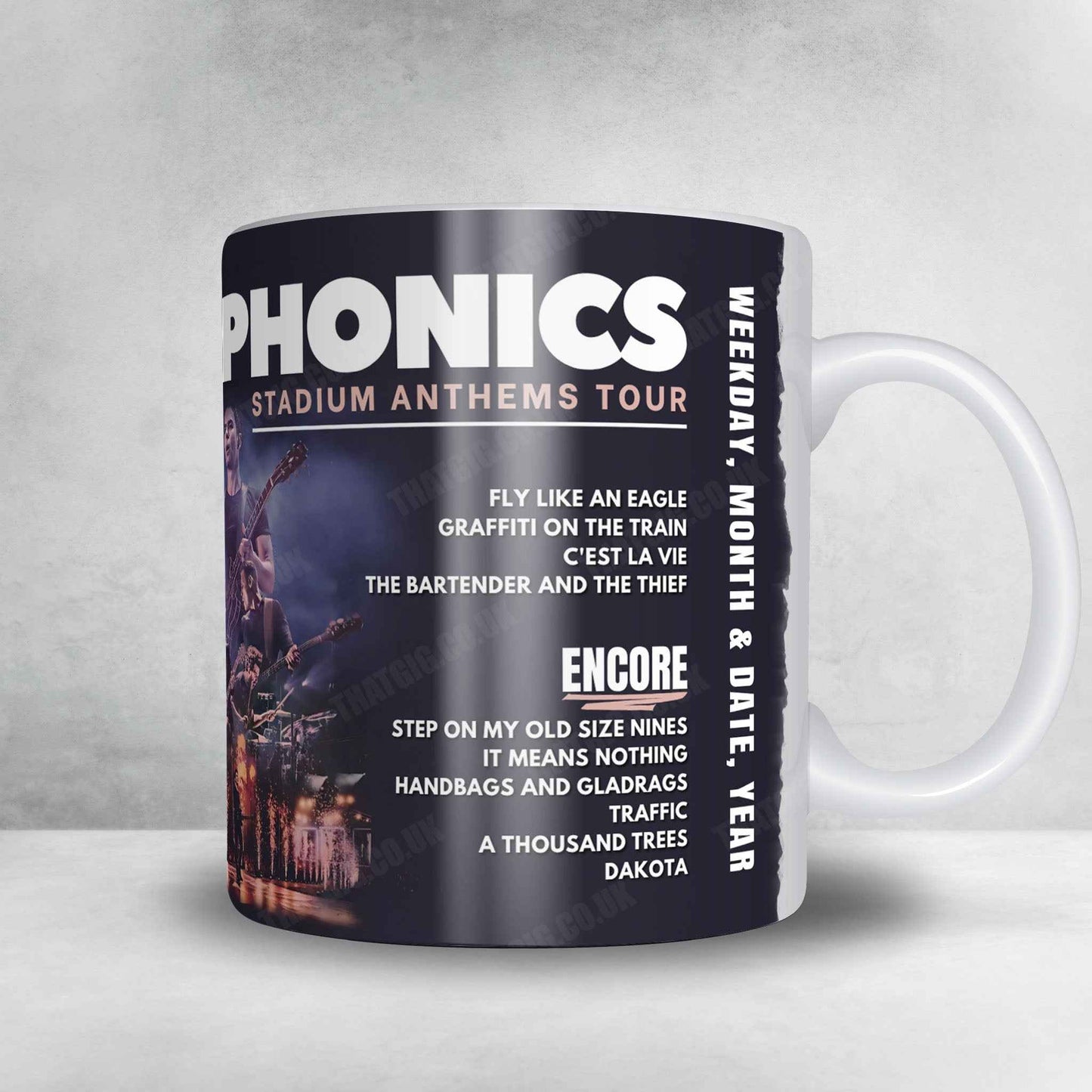 Stereophonics Setlist Mug - Cavea Luciano Berio, Rome - August 29th, 2025