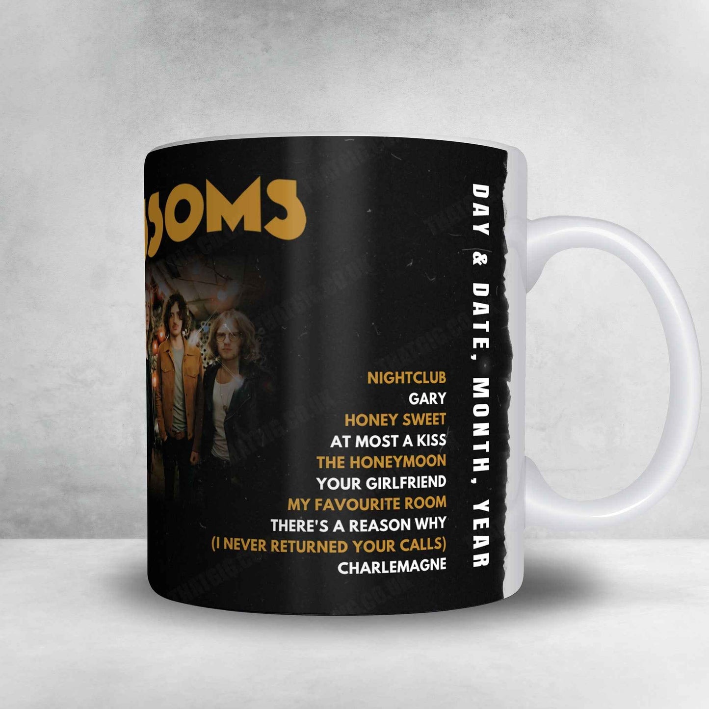 Blossoms Setlist Mug - Powderham Castle, Kenton - May 25th, 2025